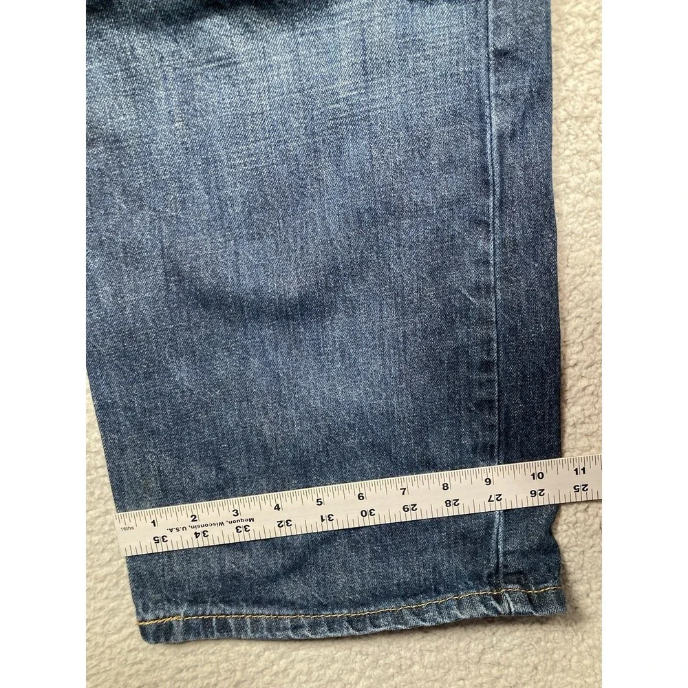 Levis Jeans Mens 42x32 Blue 569  Straight American‎ Cowboy Rodeo Western Denim